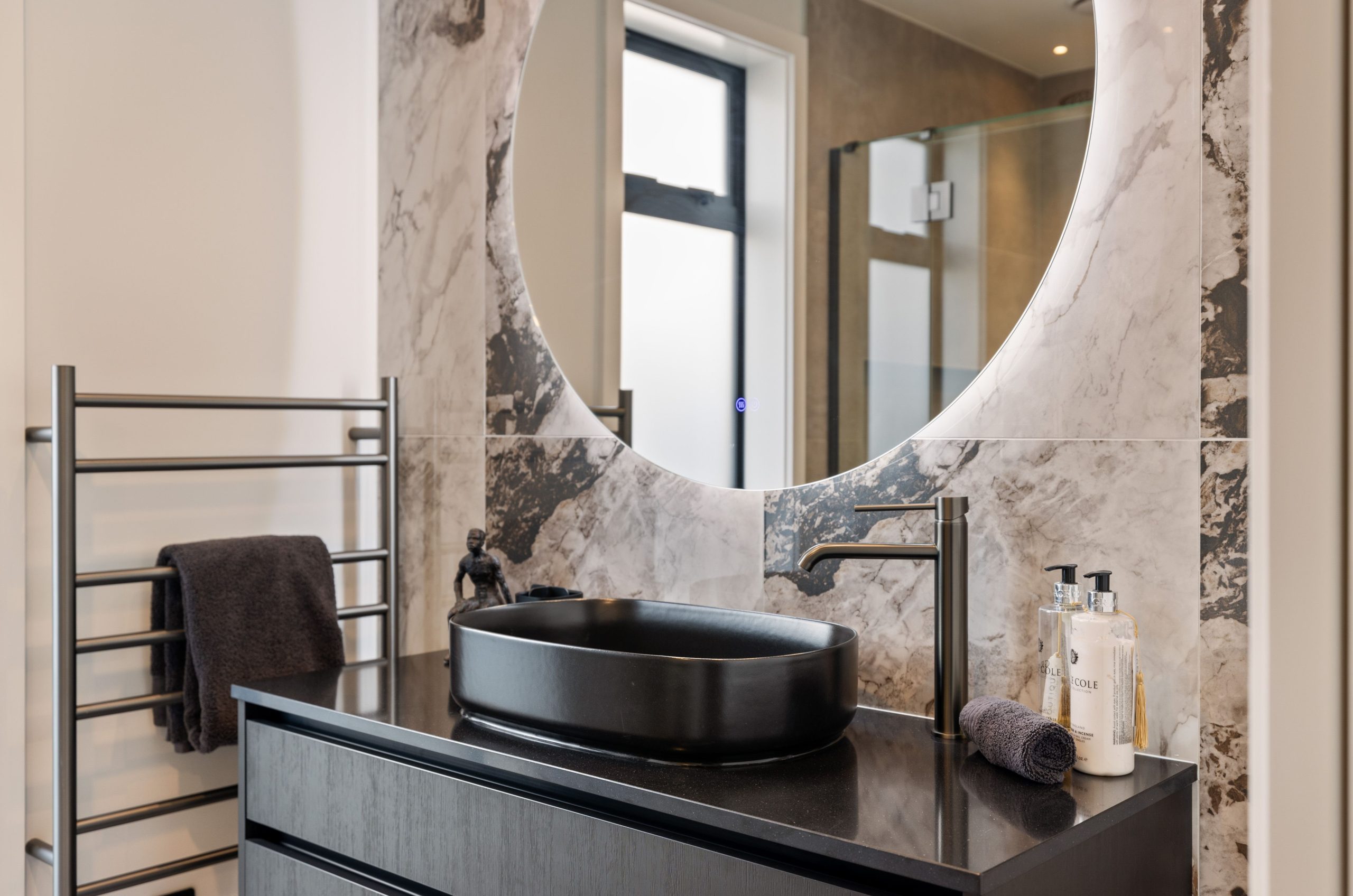 Bathroom of bespoke Christchurch build