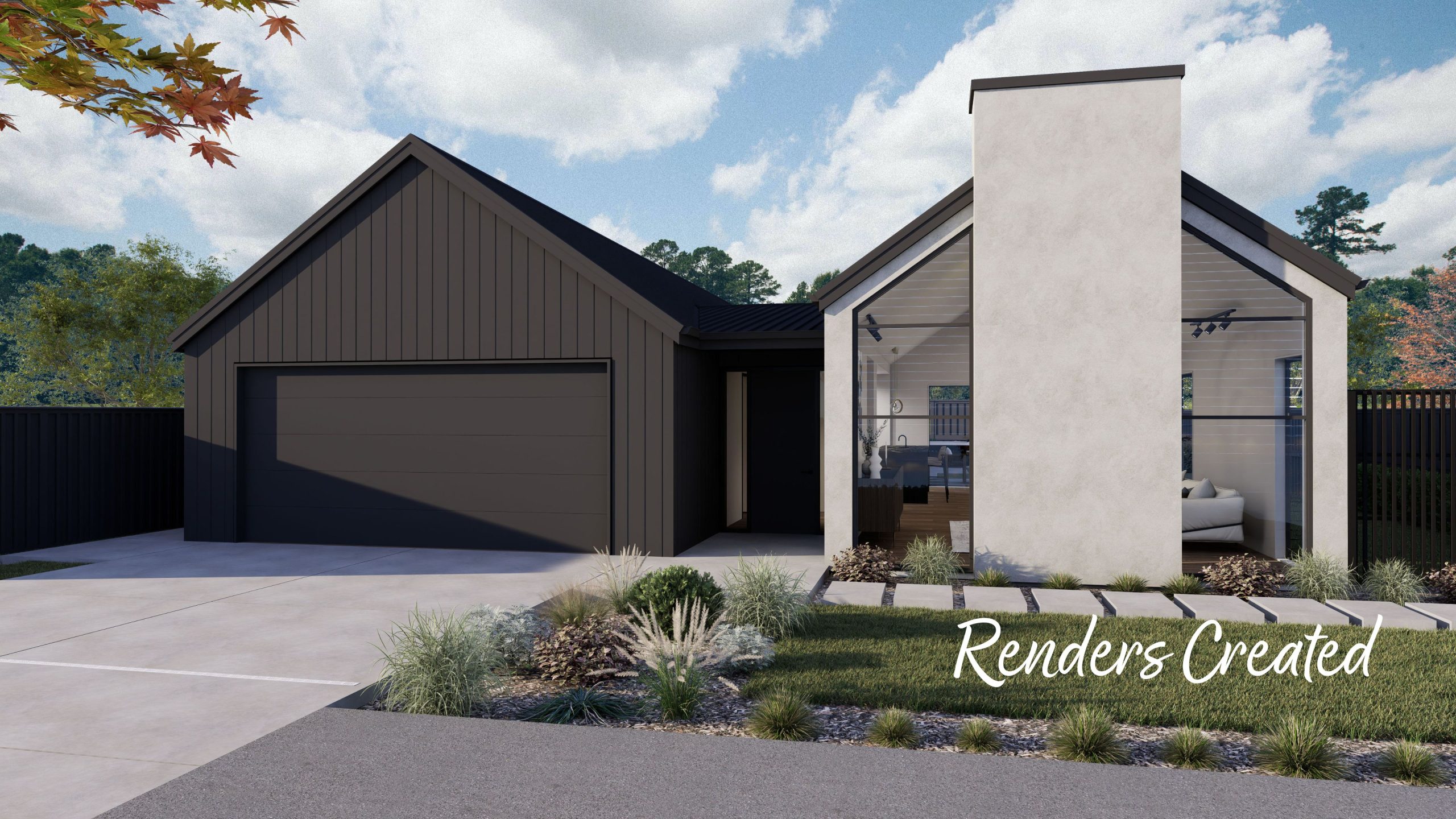 exterior render of Bespoke Christchurch build