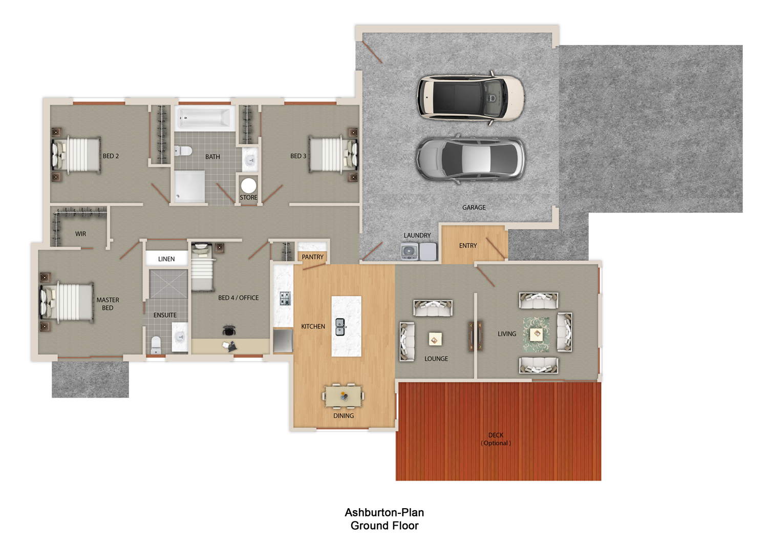 floorplan of spacious 155m2 home