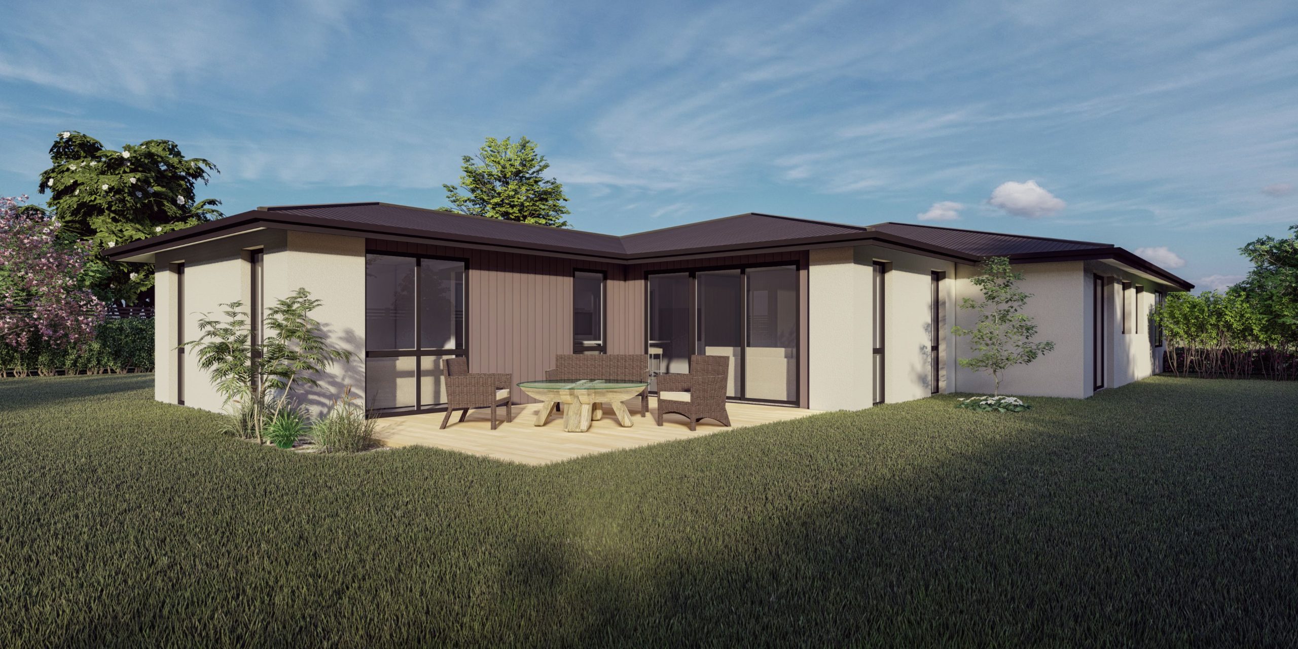 Modern 4-bedroom home for compact sites