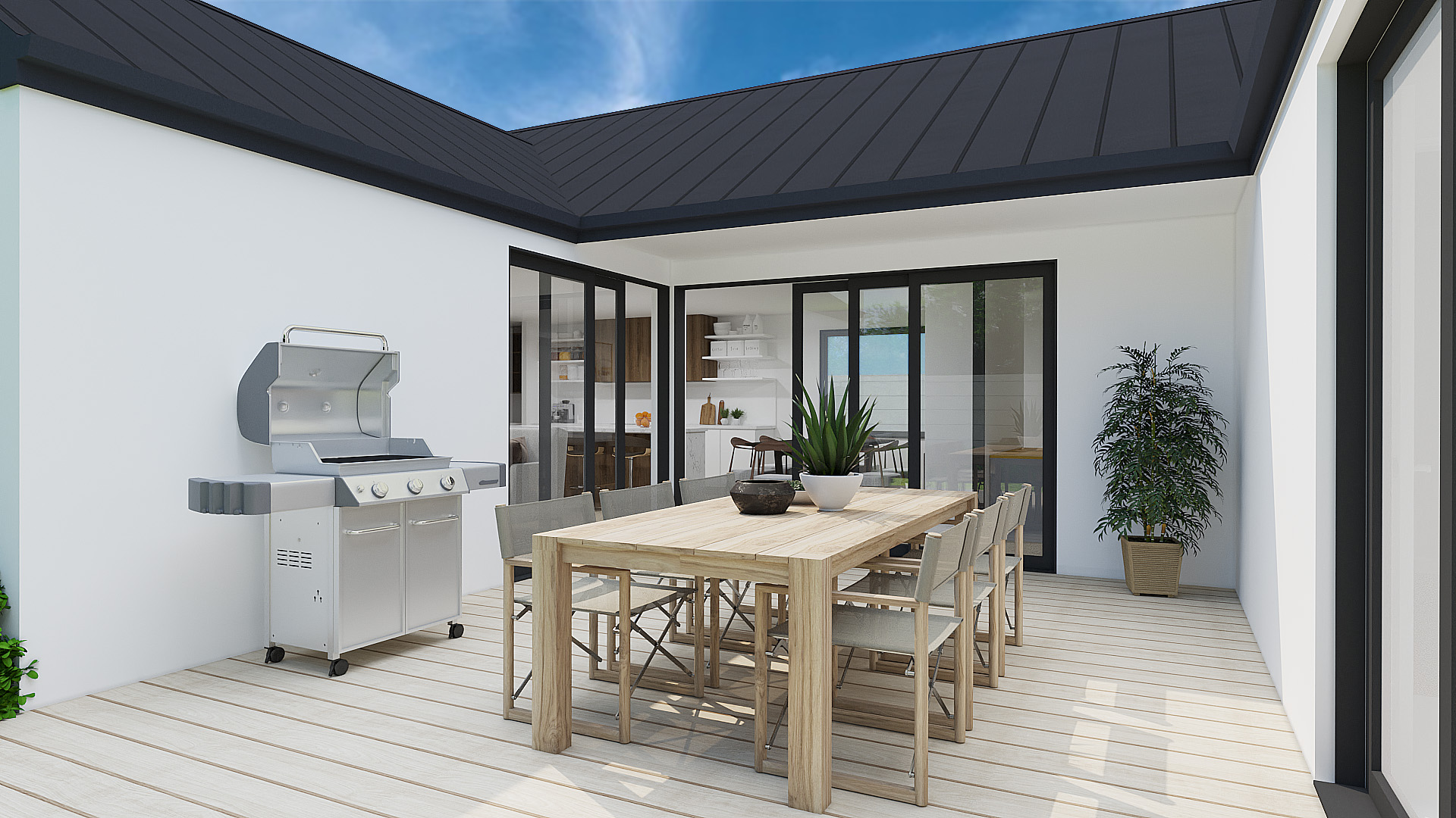 Exterior of functional 170m² home design
